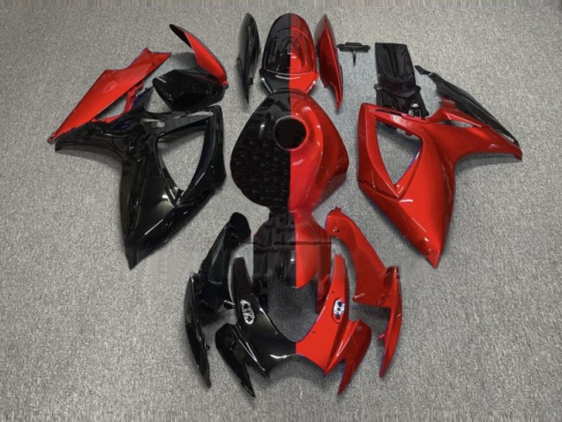 Aftermarket 2006-2007 Burnt Orange and Black Suzuki GSXR 600-750 Motorcycle Fairings