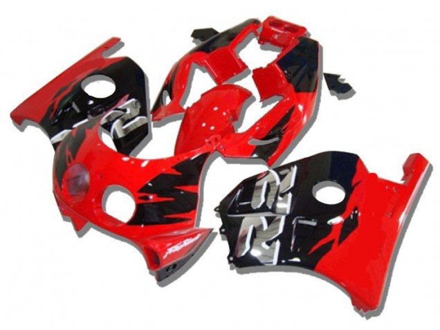 Aftermarket 1990-1998 Red Black Silver RR Honda CBR250RR Motorcycle Fairings