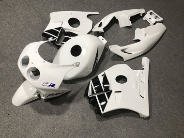 Aftermarket 1990-1998 White Black Honda CBR250RR Motorcycle Fairings