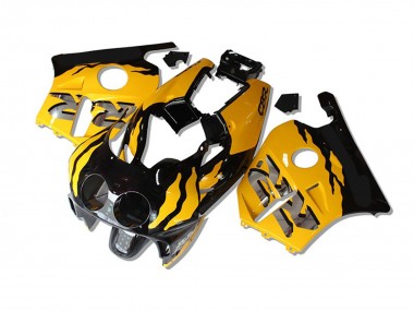 Aftermarket 1990-1998 Yellow Black RR Honda CBR250RR Motorcycle Fairings