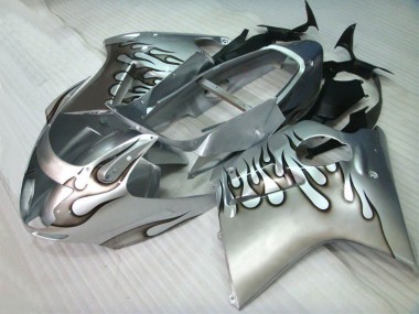 Aftermarket 1996-2007 Silver Flame Honda CBR1100XX Motorcycle Fairings