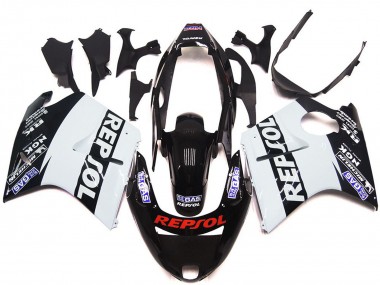 Aftermarket 1996-2007 White Repsol Gloss Honda CBR1100XX Motorcycle Fairings