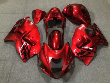 Aftermarket 1997-2007 Fire Red Gloss Suzuki GSXR 1300 Motorcycle Fairings