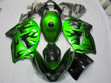 Aftermarket 1997-2007 Gloss Green Suzuki GSXR 1300 Motorcycle Fairings