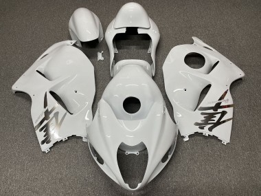 Aftermarket 1997-2007 Gloss White Design Suzuki GSXR 1300 Motorcycle Fairings