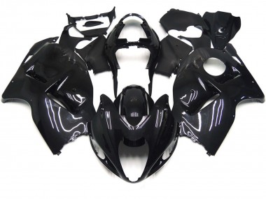 Aftermarket 1997-2007 Plain Black Gloss Suzuki GSXR 1300 Motorcycle Fairings