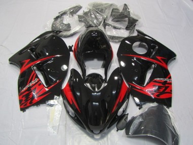 Aftermarket 1997-2007 Red and Gloss Black Suzuki GSXR 1300 Motorcycle Fairings