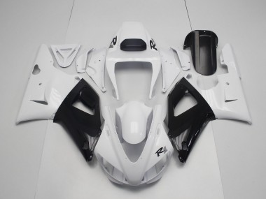 Aftermarket 1998-1999 Black and White Yamaha R1 Motorcycle Fairings