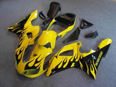 Aftermarket 1998-1999 Yellow Flame Yamaha R1 Motorcycle Fairings