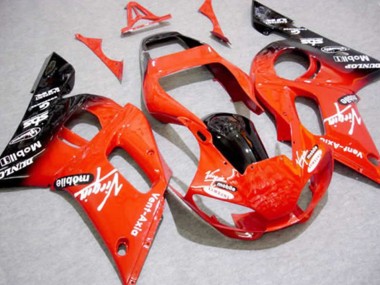 Aftermarket 1998-2002 Virgin Red Yamaha R6 Motorcycle Fairings