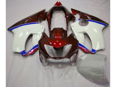 Aftermarket 1999-2000 Deep Red and Blue Honda CBR600 F4 Motorcycle Fairings