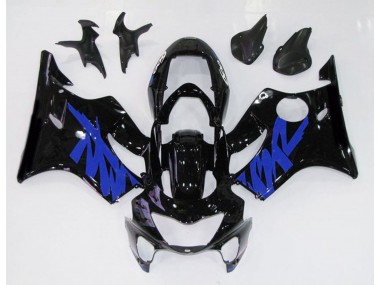 Aftermarket 1999-2000 Gloss Black & Blue Honda CBR600 F4 Motorcycle Fairings