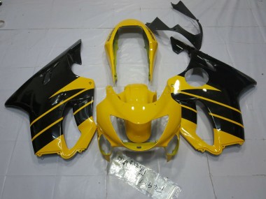 Aftermarket 1999-2000 Gloss Yellow and Black Honda CBR600 F4 Motorcycle Fairings