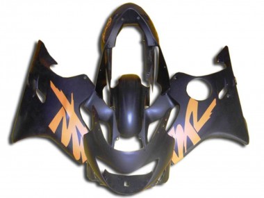 Aftermarket 1999-2000 Matte Black and Orange Honda CBR600 F4 Motorcycle Fairings