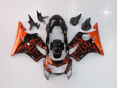 Aftermarket 1999-2000 Orange Flame Honda CBR600 F4 Motorcycle Fairings