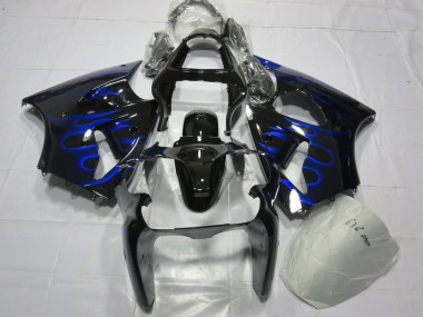 Aftermarket 2000-2002 Blue Flame Kawasaki ZX6R Motorcycle Fairings