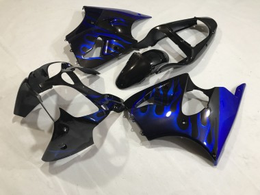 Aftermarket 2000-2002 Blue Flame Kit Kawasaki ZX6R Motorcycle Fairings