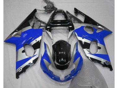 Aftermarket 2000-2002 Blue Silver OEM Style Suzuki GSXR 1000 Motorcycle Fairings