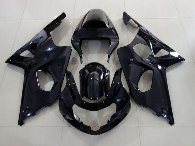 Aftermarket 2000-2002 Gloss Black with Suzuki GSXR 1000 Motorcycle Fairings