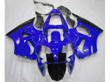 Aftermarket 2000-2002 Gloss Blue & Black Kawasaki ZX6R Motorcycle Fairings