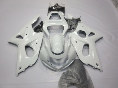 Aftermarket 2000-2002 Gloss White Suzuki GSXR 1000 Motorcycle Fairings