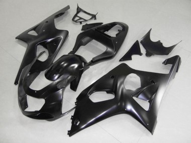 Aftermarket 2000-2002 Matte Black Suzuki GSXR 1000 Motorcycle Fairings