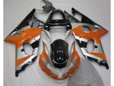 Aftermarket 2000-2002 Orange Silver OEM Style Suzuki GSXR 1000 Motorcycle Fairings