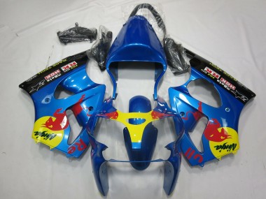 Aftermarket 2000-2002 Red Bull Kawasaki ZX6R Motorcycle Fairings