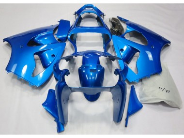 Aftermarket 2000-2002 Vibrant Blue Kawasaki ZX6R Motorcycle Fairings