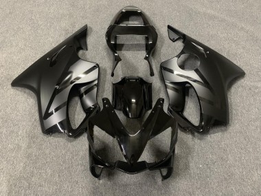 Aftermarket 2001-2003 Matte and Gloss Black Honda CBR600 F4i Motorcycle Fairings