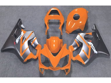 Aftermarket 2001-2003 Orange and Matte Silver Honda CBR600 F4i Motorcycle Fairings