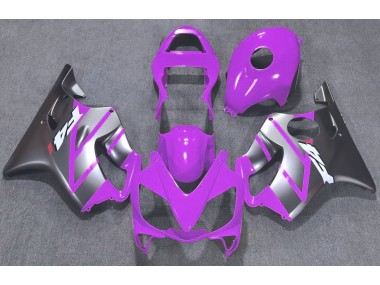 Aftermarket 2001-2003 Purple and Matte Silver Honda CBR600 F4i Motorcycle Fairings