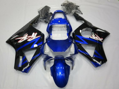 Aftermarket 2002-2003 Blue and Black Honda CBR954 Motorcycle Fairings