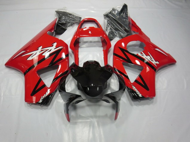 Aftermarket 2002-2003 Gloss Red and Black Honda CBR954 Motorcycle Fairings