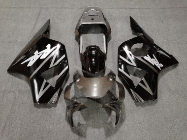 Aftermarket 2002-2003 Gloss Silver and Black Honda CBR954 Motorcycle Fairings