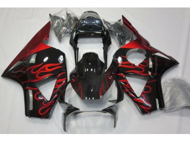 Aftermarket 2002-2003 Red Flame Honda CBR954 Motorcycle Fairings