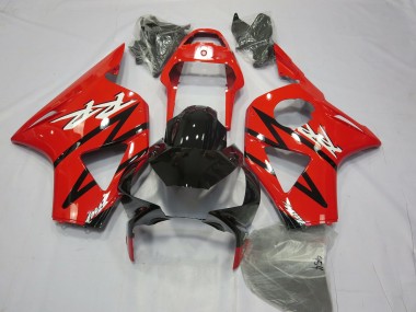 Aftermarket 2002-2003 Red and Black No.2 Honda CBR954 Motorcycle Fairings