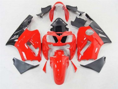 Aftermarket 2002-2005 Gloss Red Kawasaki ZX12R Motorcycle Fairings