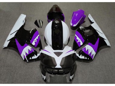 Aftermarket 2002-2005 Purple Shark Kawasaki ZX12R Motorcycle Fairings