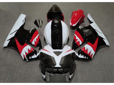 Aftermarket 2002-2005 Red Shark Kawasaki ZX12R Motorcycle Fairings