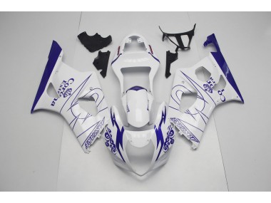 Aftermarket 2003-2004 Blue and White Corona Suzuki GSXR 1000 Motorcycle Fairings