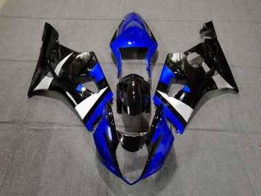 Aftermarket 2003-2004 Gloss Blue Black and Silver Suzuki GSXR 1000 Motorcycle Fairings