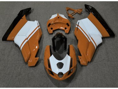 Aftermarket 2003-2004 Gloss Orange & White Ducati 749 999 Motorcycle Fairings