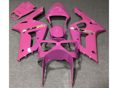 Aftermarket 2003-2004 Gloss Pink Kawasaki ZX6R Motorcycle Fairings