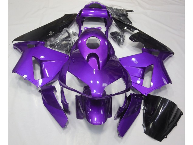 Aftermarket 2003-2004 Gloss Purple Plain Honda CBR600RR Motorcycle Fairings