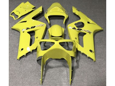 Aftermarket 2003-2004 Gloss Yellow Kawasaki ZX6R Motorcycle Fairings