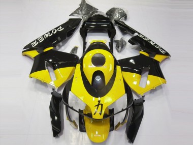 Aftermarket 2003-2004 Gloss Yellow Power Honda CBR600RR Motorcycle Fairings