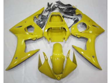 Aftermarket 2003-2005 Gloss Yellow Yamaha R6 Motorcycle Fairings