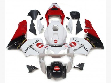 Aftermarket 2003-2004 Konica Red Honda CBR600RR Motorcycle Fairings