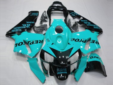 Aftermarket 2003-2004 Light Blue Repsol Honda CBR600RR Motorcycle Fairings